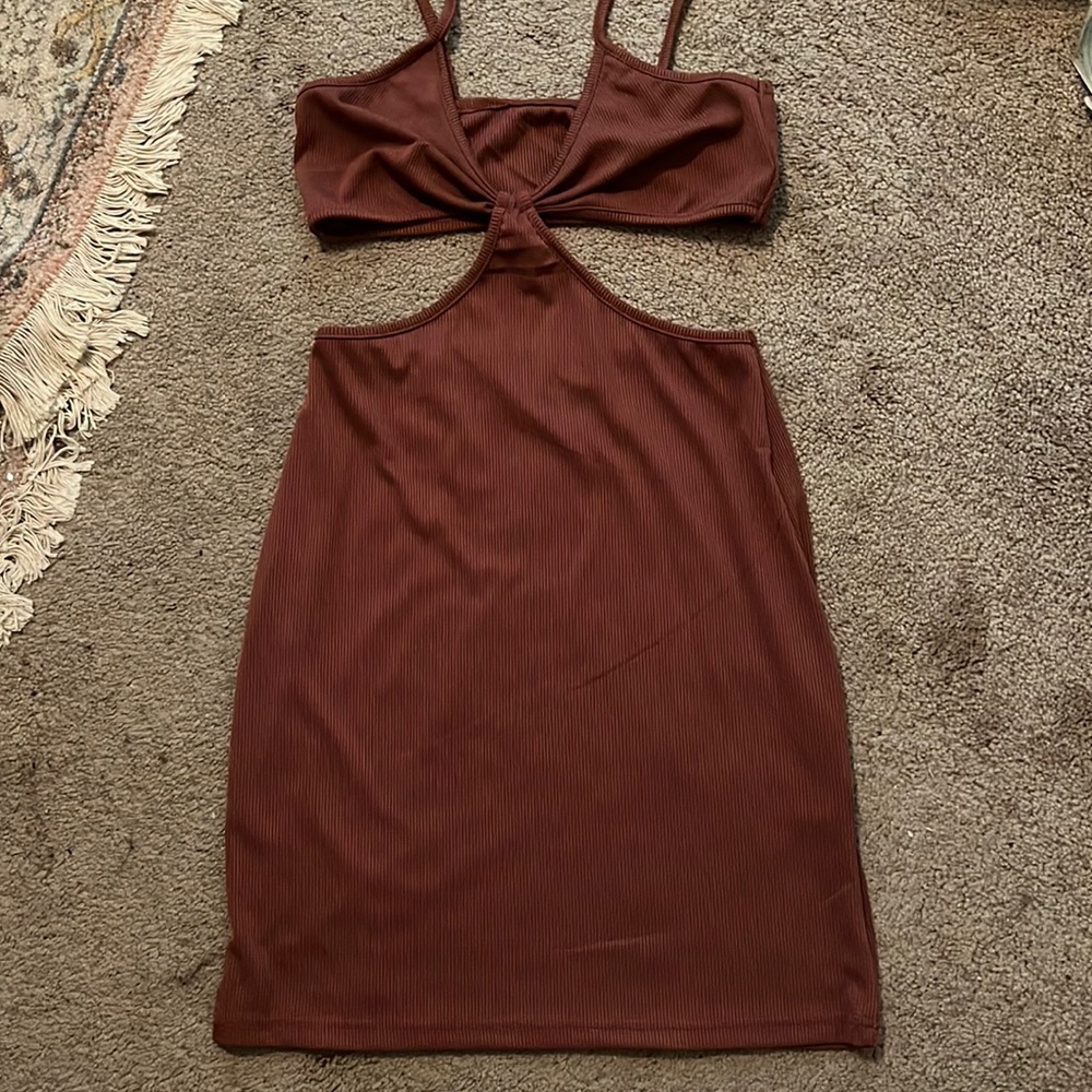 Cut out mini dress